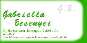 gabriella besenyei business card